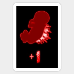 Gojira: + 1  Dorsal Fetus Red Sticker